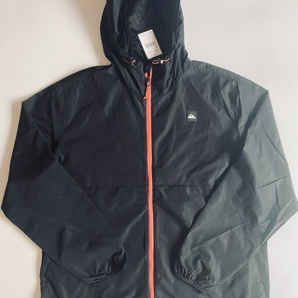 QUIKSILVER Men's Lightweight Hooded Windbreaker NWT Size L - Picture 5 of 7